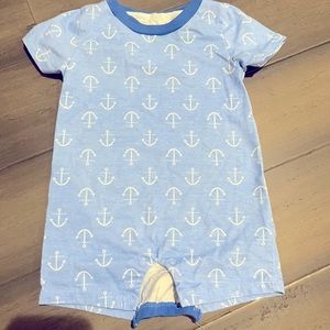 Like New Baby Romper - Anchor Print